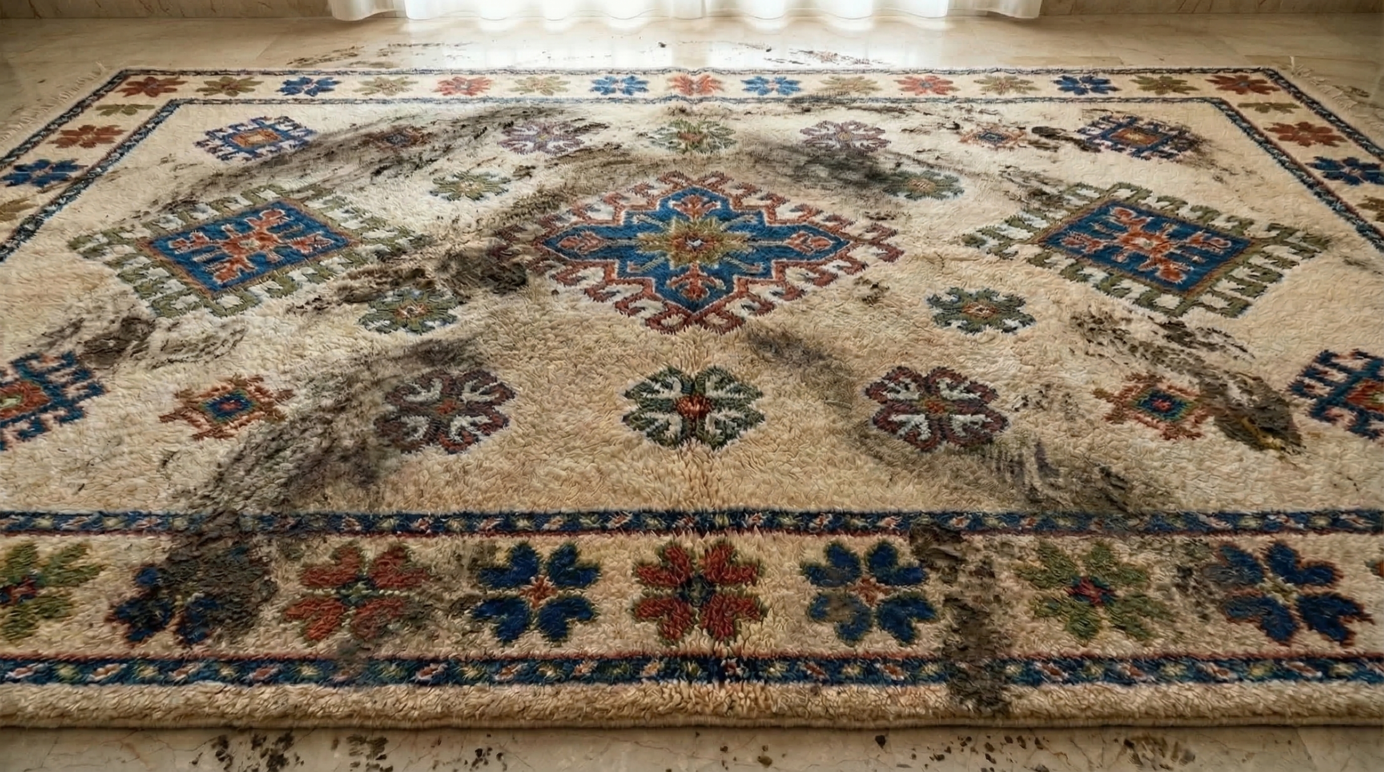 Avant - Tapis traditionnel
